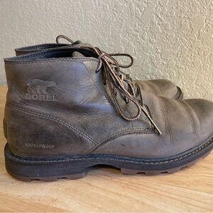 SOREL  Waterproof MADSON Chukka Boots Brown Leather MN US 8.5 EU 41.5